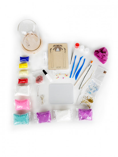 Ночник из полимерной глины "Маленький единорог"