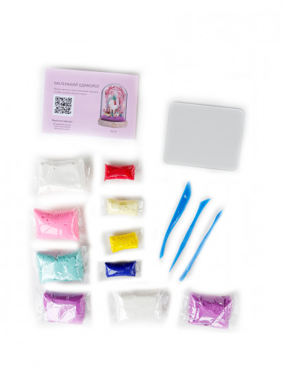 Ночник из полимерной глины "Маленький единорог"