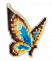 Подвеска "Голубая бабочка"