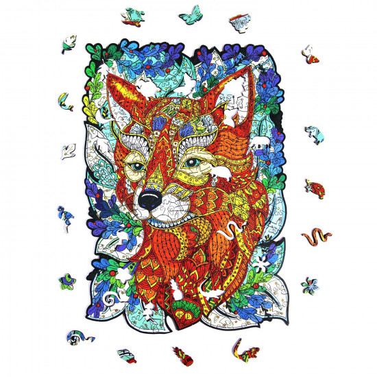 Деревянный пазл XL "Дикий лис"