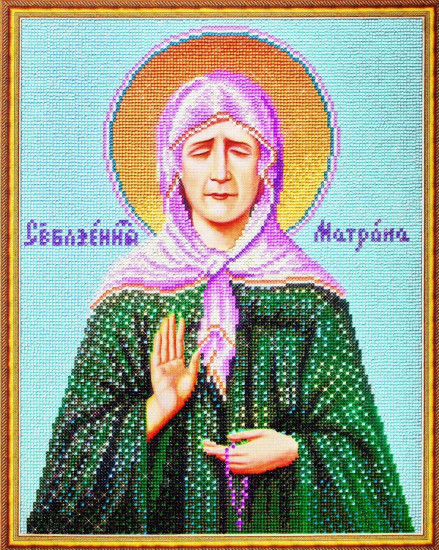 Икона Святая Матрона Московская (Частичная)