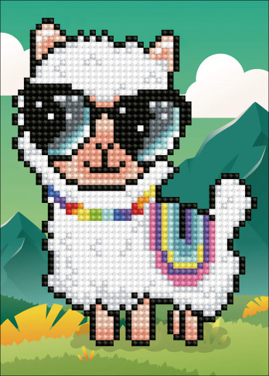 Лама на прогулке